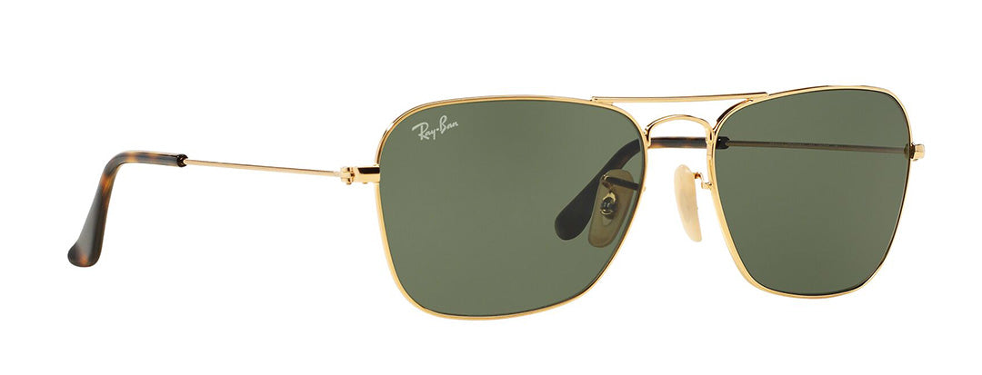 Ray-Ban Gold Square Metal Sunglasses