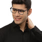 Brown MOD Aviator Style Acetate Eyeglasses Frames for Men