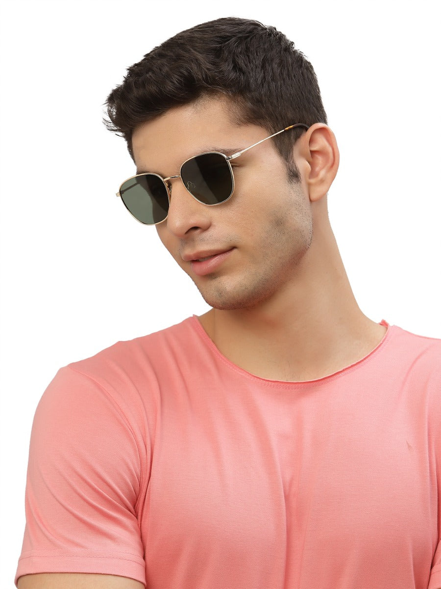 Grey Shade Oval Shaped Polarised UV Sunglass