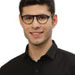 Black MOD Aviator Style Acetate Eyeglasses Frames for Men