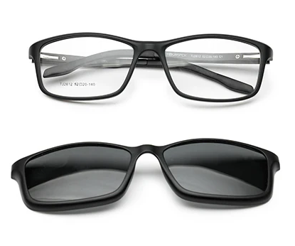 Dark Gray Ultralight Clip-on Spectacles