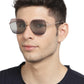 Gradient Light Brown Large Square UV Protection Sunglass for Men & Women