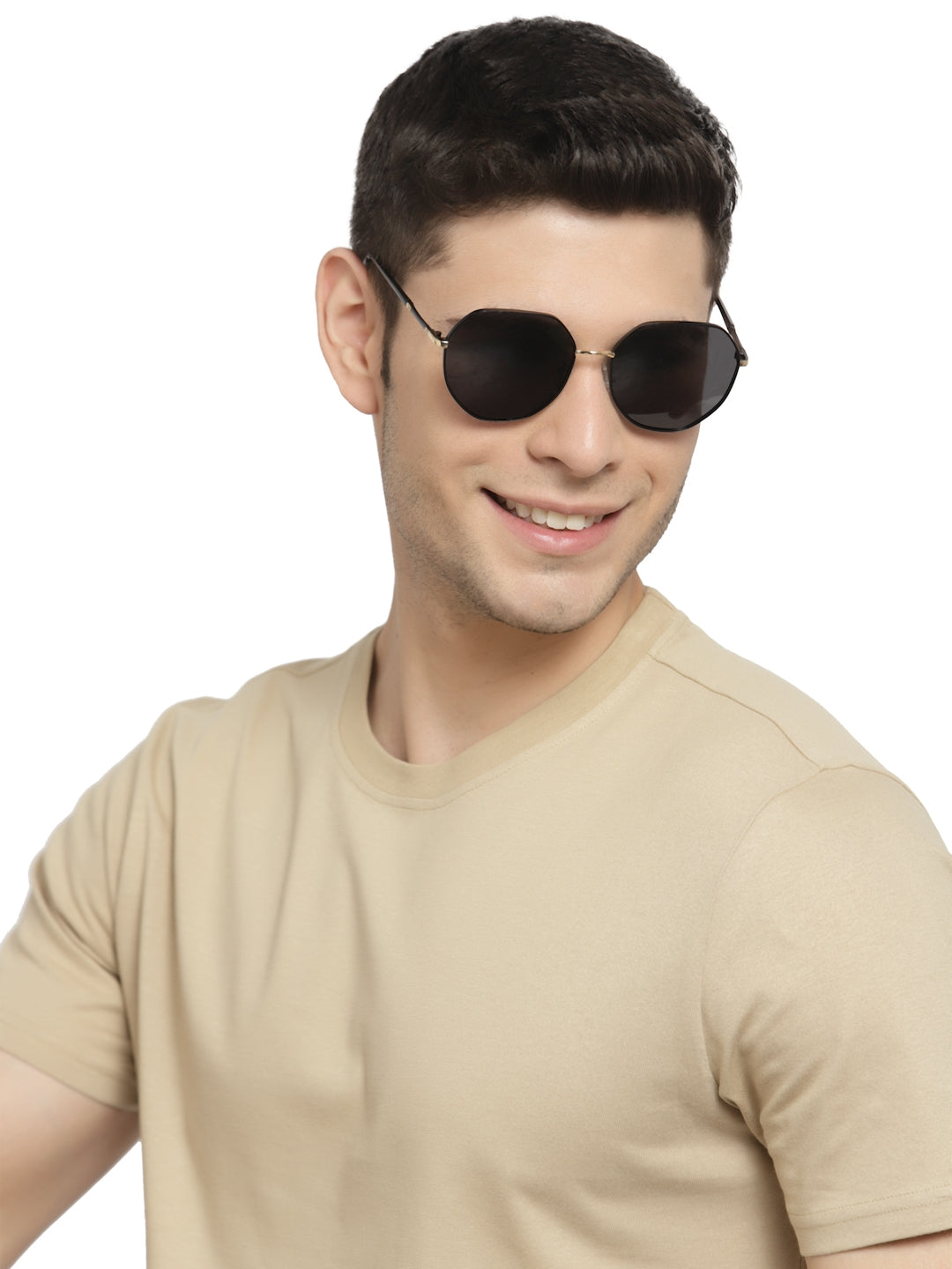 Black Round UV Ray Protection Sunglass for Men & Women