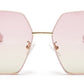 Gradual Pink Large Square UV Protection Sunglass for Women