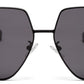 Black Irregular Shaped UV Protection Sunglass for Men & Women