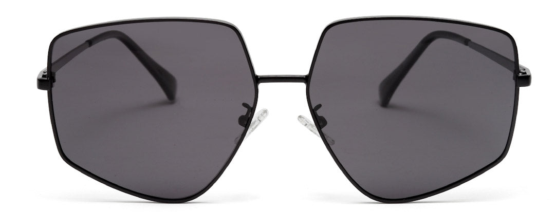 Black Irregular Shaped UV Protection Sunglass for Men & Women