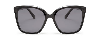 Black Large Wayfarer Square UV Protection Sunglasses for Women