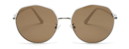 Black Large Oval UV Protection Sunglasses for Women