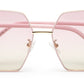 Gradual Pink Large Square UV Protection Sunglass for Women