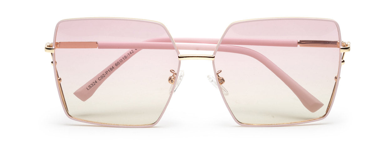 Gradual Pink Large Square UV Protection Sunglass for Women