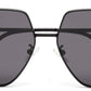 Black Irregular Shaped UV Protection Sunglass for Men & Women