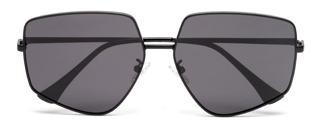 Black Irregular Shaped UV Protection Sunglass for Men & Women