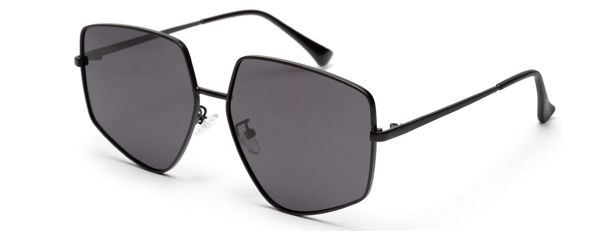 Black Irregular Shaped UV Protection Sunglass for Men & Women