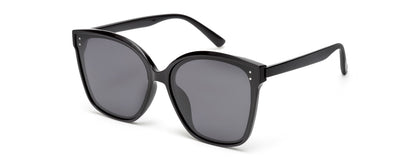 Black Large Wayfarer Square UV Protection Sunglasses for Women