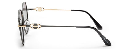 Gradient Brown Round UV Protection Sunglass for Women