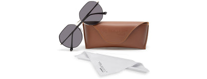 Black Round UV Ray Protection Sunglass for Men & Women