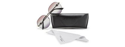 Gradient Brown Round UV Protection Sunglass for Women