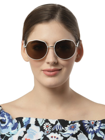 Black Large Oval UV Protection Sunglasses for Women