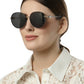 Black Round Shape UV 400 Protection Sunglass for Women