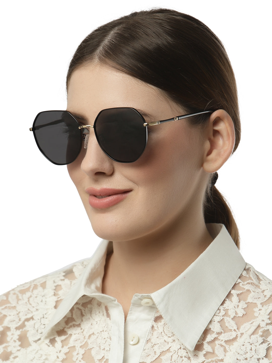 Black Round UV Ray Protection Sunglass for Men & Women