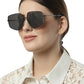 Black Irregular Shaped UV Protection Sunglass for Men & Women