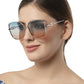 Gradient Blue Large Square UV  Protection Sunglass for Women