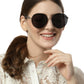 Black Round Shape UV 400 Protection Sunglass for Women