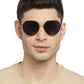 Black Round UV Ray Protection Sunglass for Men & Women