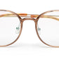 Round Shaped Transparent Brown Shades Glasses