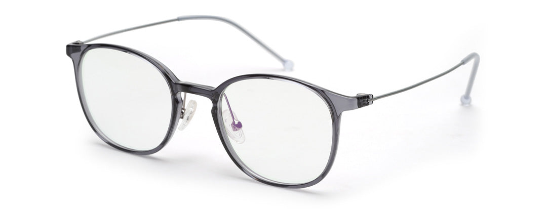 Grey Glasses Frames Ladies Round Chasma