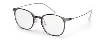 Grey Glasses Frames Ladies Round Chasma