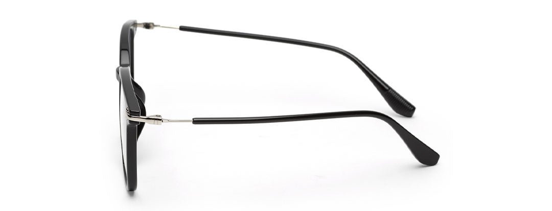 Glossy Black Full Rim Square Frame