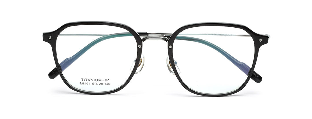 Black Full Rim Glass Frame Specs for Men