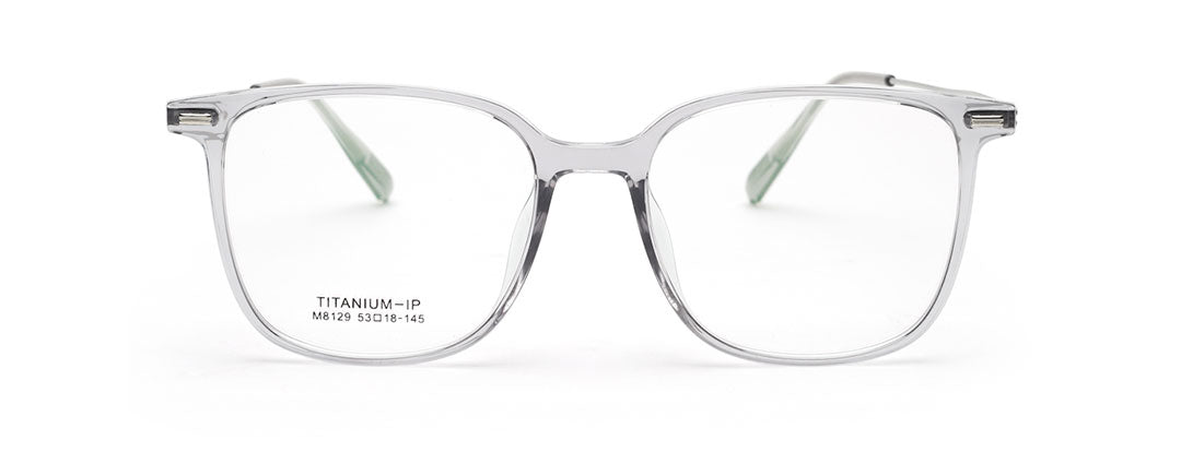 Square Clear Transparent Frame Glasses for Men