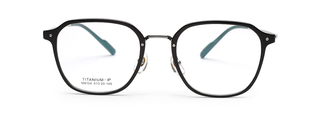 Black Full Rim Glass Frame Specs for Men