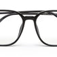 Glossy Black Full Rim Square Frame