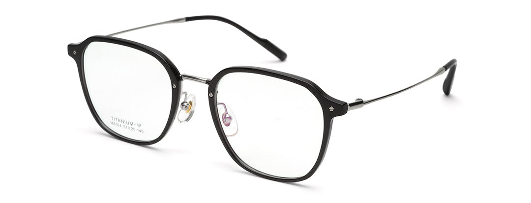 Black Full Rim Glass Frame Specs for Men