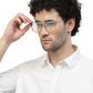 Square Clear Transparent Frame Glasses for Men