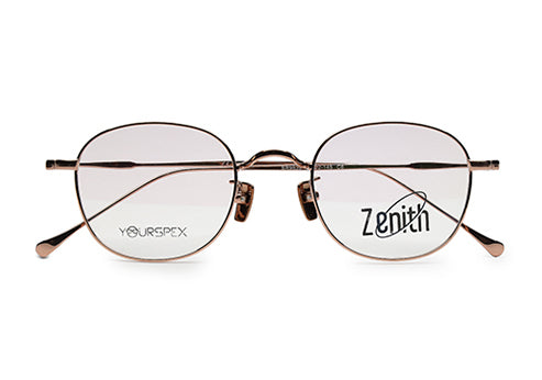 Zenith Titanium Rose Gold Round Frames