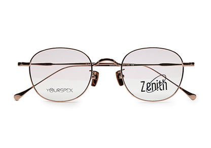 Zenith Titanium Rose Gold Round Frames