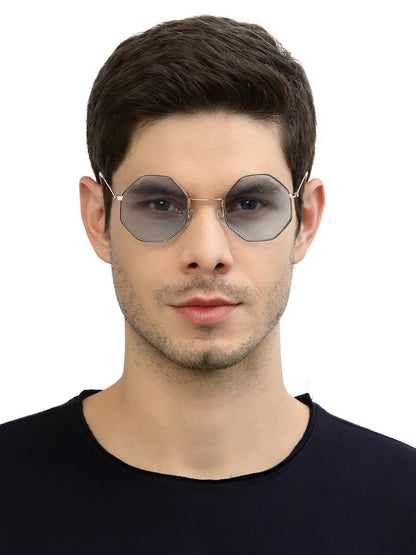 Blue Hexagon Unisex UV Protected Sunglass