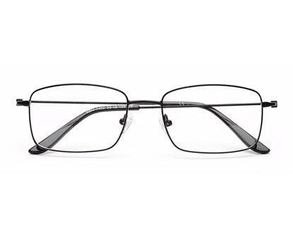 MATTE BLACK RECTANGLE EYEGLASSES