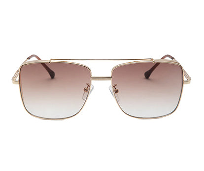 Gradual Brown Square Shaped UV Sunglass