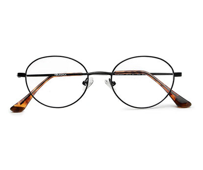 Sleek Designed Oval Black Spectacles