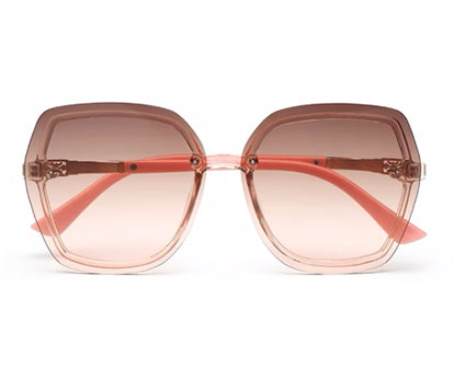 Light Brown Pink UV Sunglass for Women