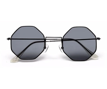 Black Hexagon Unisex UV Protected Unisex Sunglass