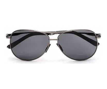 Gunmetal/Black Aviator Sunglass UV400 Protected for Men and Women