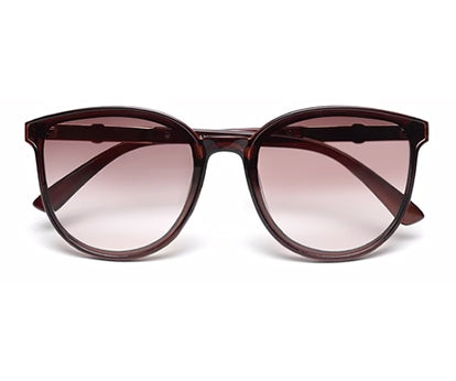Dark Brown Oval Shaped UV Sunglass