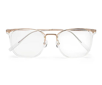 ZENITH TITANIUM TRANSPARENT GOLD WAYFARER UNISEX CHASHMA