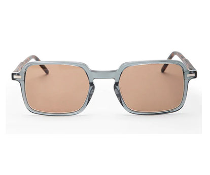 Light Grey Square Shape Acetate Sunglasses